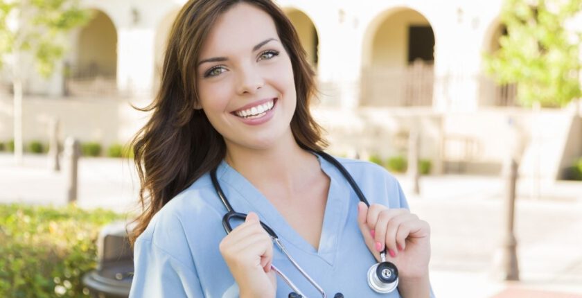 smiling woman medical